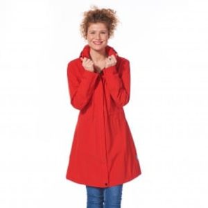 Trench coat femme rouge
