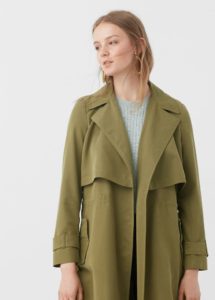 Trench coat femme vert